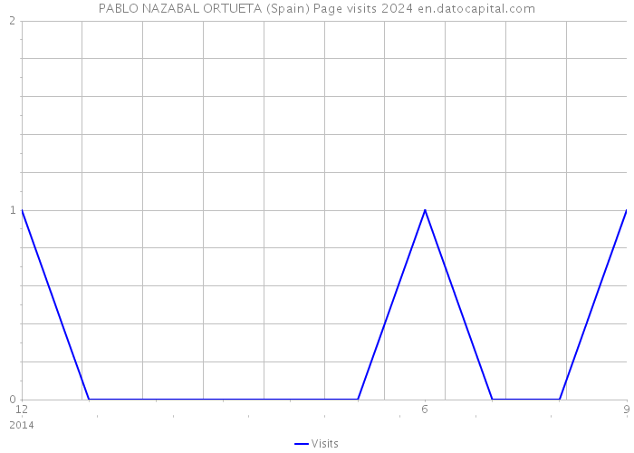 PABLO NAZABAL ORTUETA (Spain) Page visits 2024 