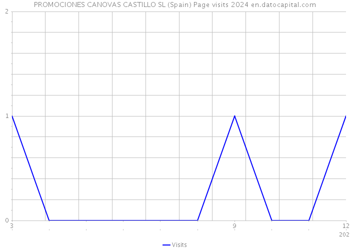 PROMOCIONES CANOVAS CASTILLO SL (Spain) Page visits 2024 