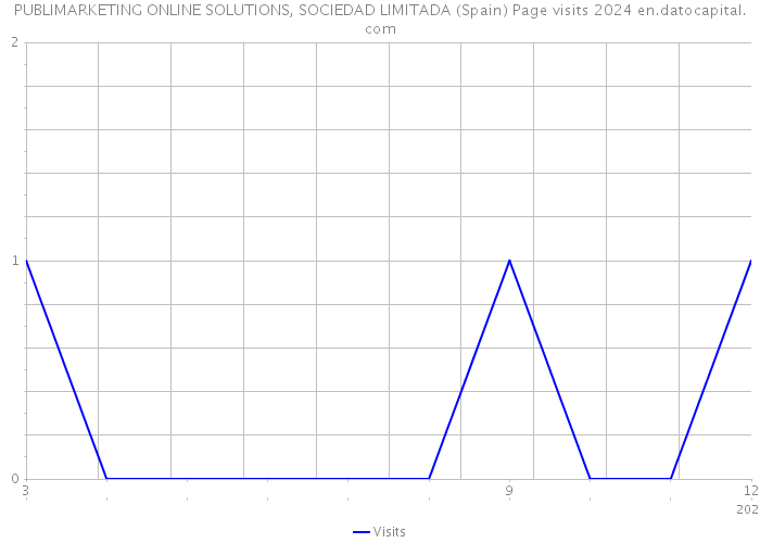 PUBLIMARKETING ONLINE SOLUTIONS, SOCIEDAD LIMITADA (Spain) Page visits 2024 