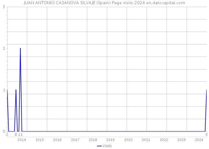 JUAN ANTONIO CASANOVA SILVAJE (Spain) Page visits 2024 