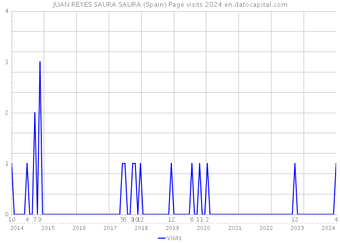 JUAN REYES SAURA SAURA (Spain) Page visits 2024 
