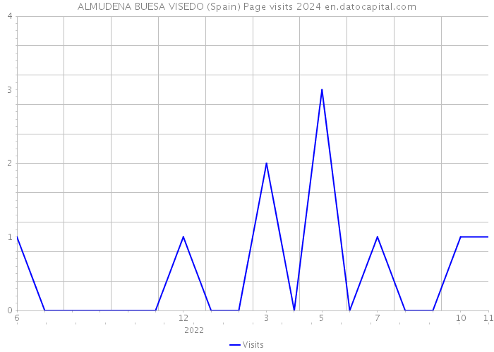 ALMUDENA BUESA VISEDO (Spain) Page visits 2024 