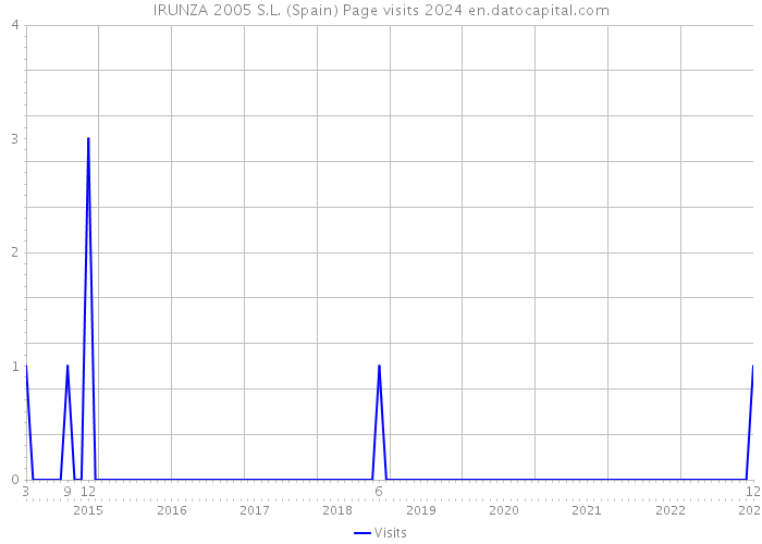 IRUNZA 2005 S.L. (Spain) Page visits 2024 