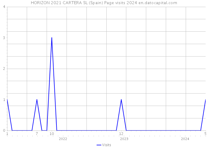 HORIZON 2021 CARTERA SL (Spain) Page visits 2024 