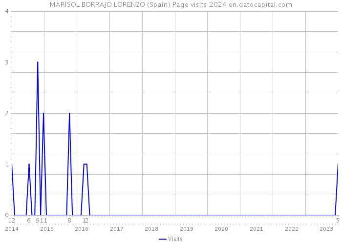 MARISOL BORRAJO LORENZO (Spain) Page visits 2024 