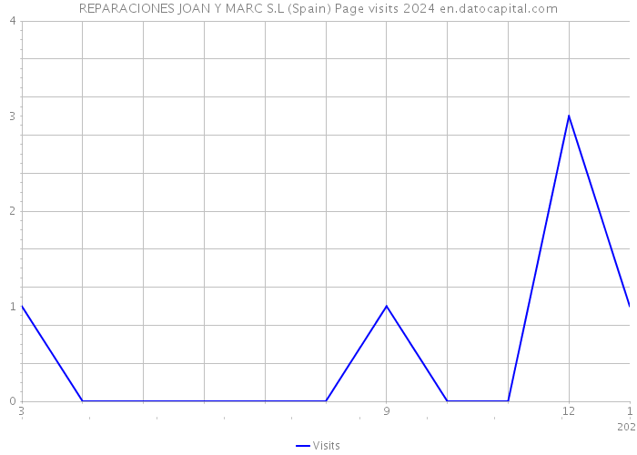 REPARACIONES JOAN Y MARC S.L (Spain) Page visits 2024 