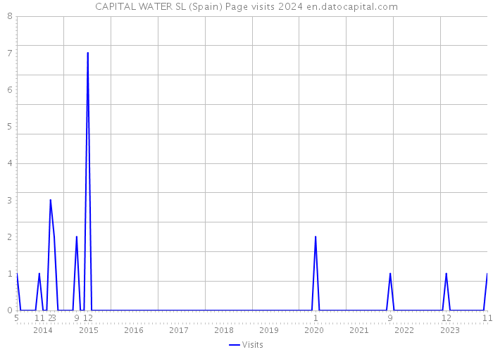 CAPITAL WATER SL (Spain) Page visits 2024 