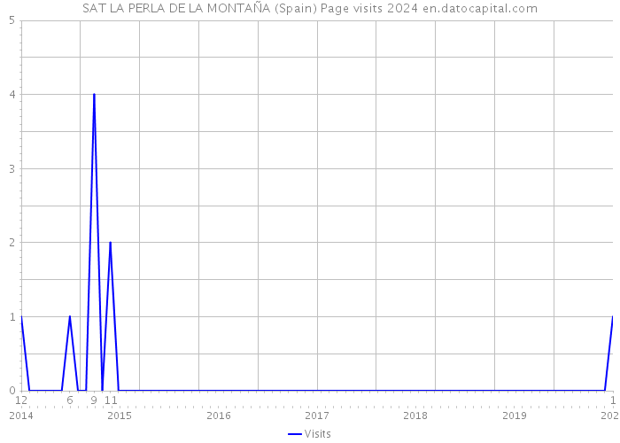 SAT LA PERLA DE LA MONTAÑA (Spain) Page visits 2024 