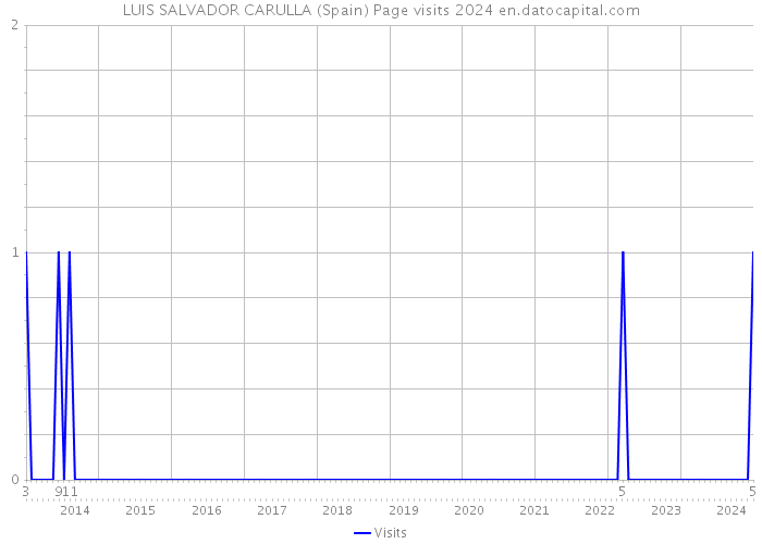 LUIS SALVADOR CARULLA (Spain) Page visits 2024 