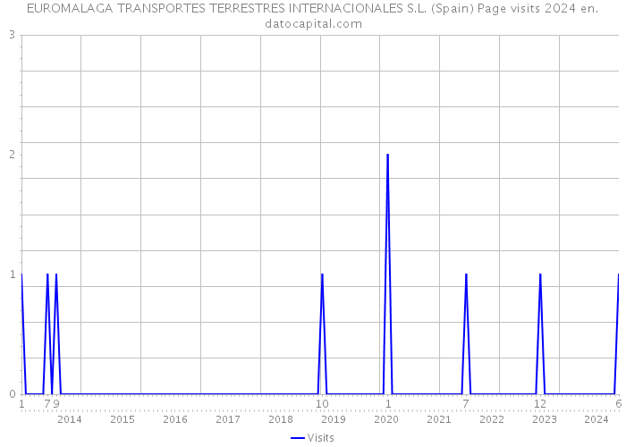 EUROMALAGA TRANSPORTES TERRESTRES INTERNACIONALES S.L. (Spain) Page visits 2024 