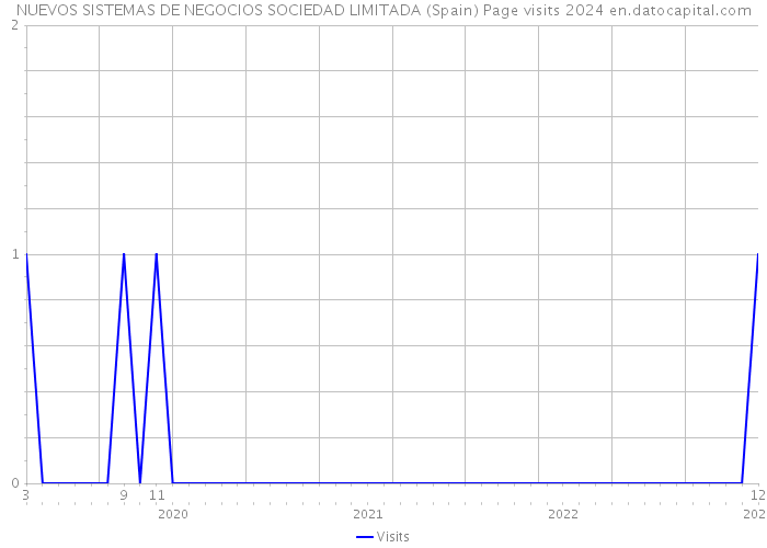 NUEVOS SISTEMAS DE NEGOCIOS SOCIEDAD LIMITADA (Spain) Page visits 2024 