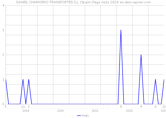  DANIEL CHAMORRO TRANSPORTES S.L. (Spain) Page visits 2024 