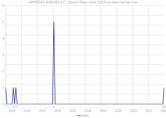 LIMPIEZAS SUELVES S.C. (Spain) Page visits 2024 