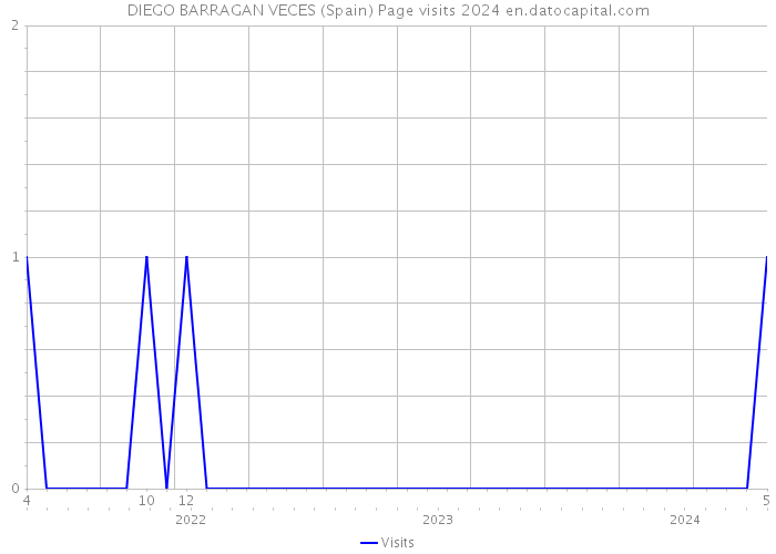 DIEGO BARRAGAN VECES (Spain) Page visits 2024 