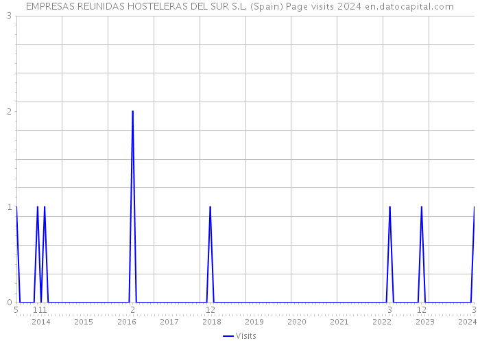 EMPRESAS REUNIDAS HOSTELERAS DEL SUR S.L. (Spain) Page visits 2024 