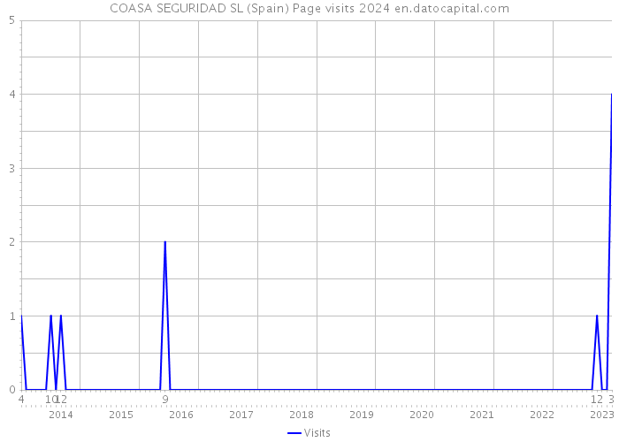 COASA SEGURIDAD SL (Spain) Page visits 2024 