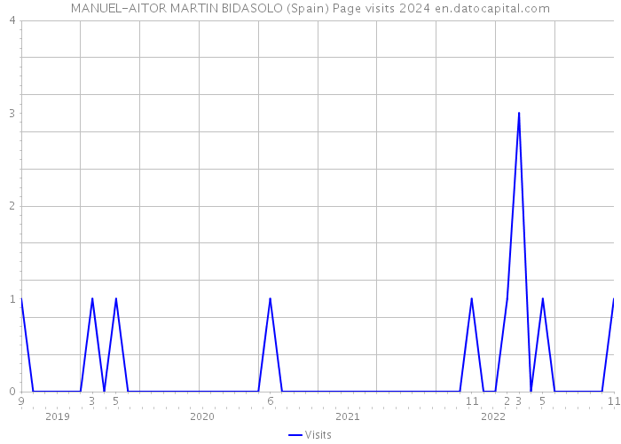 MANUEL-AITOR MARTIN BIDASOLO (Spain) Page visits 2024 