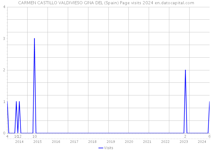 CARMEN CASTILLO VALDIVIESO GINA DEL (Spain) Page visits 2024 
