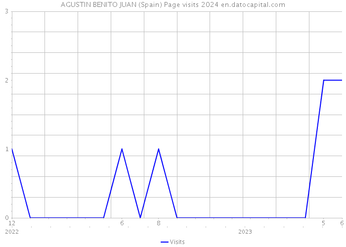 AGUSTIN BENITO JUAN (Spain) Page visits 2024 