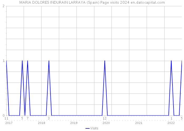 MARIA DOLORES INDURAIN LARRAYA (Spain) Page visits 2024 