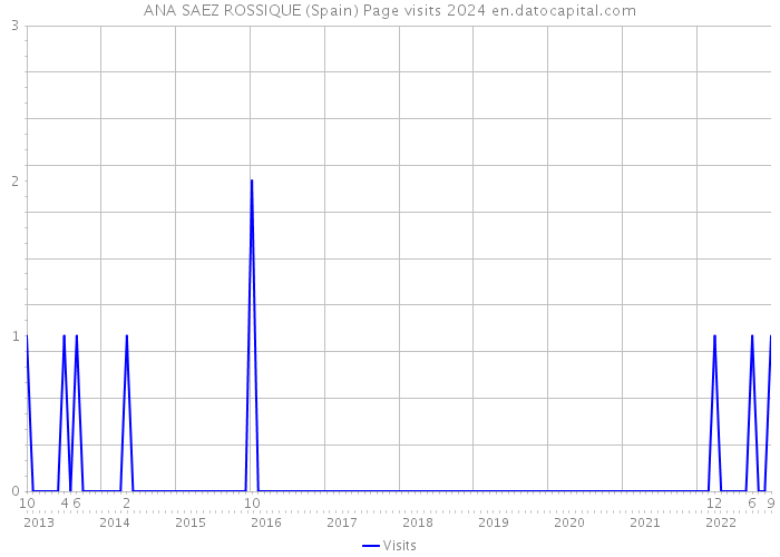 ANA SAEZ ROSSIQUE (Spain) Page visits 2024 