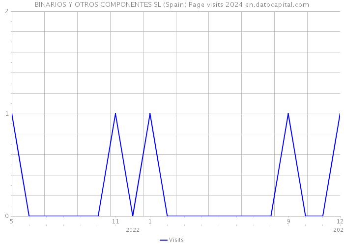 BINARIOS Y OTROS COMPONENTES SL (Spain) Page visits 2024 