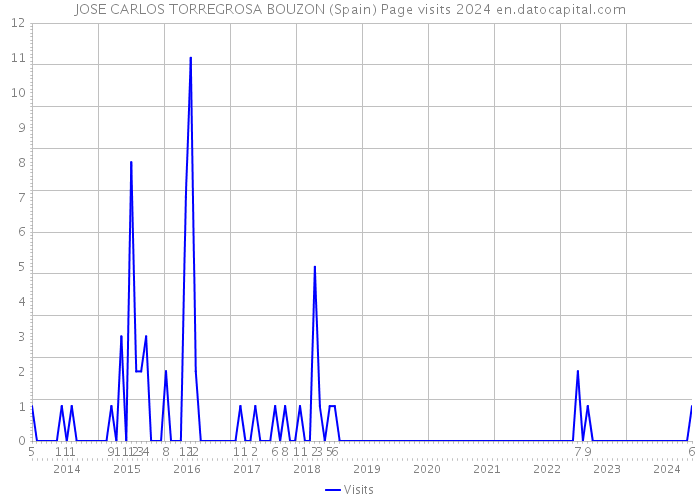 JOSE CARLOS TORREGROSA BOUZON (Spain) Page visits 2024 
