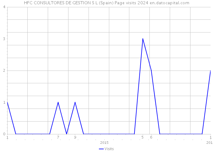 HFC CONSULTORES DE GESTION S L (Spain) Page visits 2024 