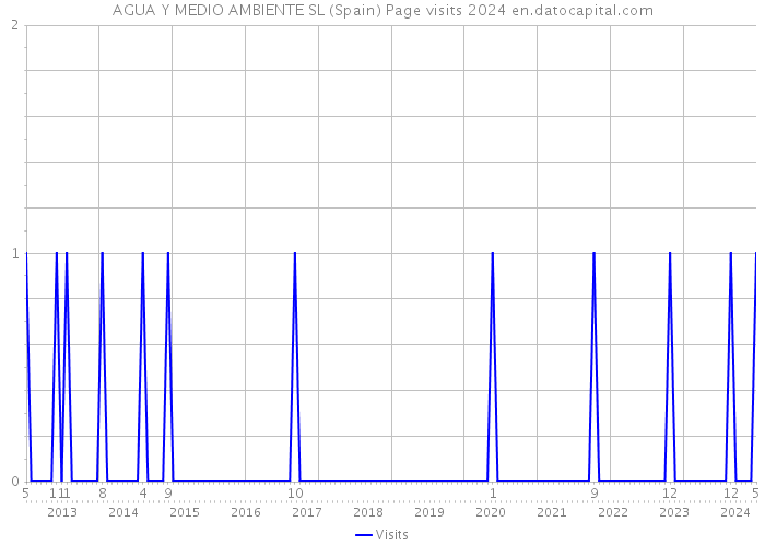 AGUA Y MEDIO AMBIENTE SL (Spain) Page visits 2024 