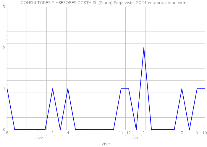 CONSULTORES Y ASESORES COSTA SL (Spain) Page visits 2024 