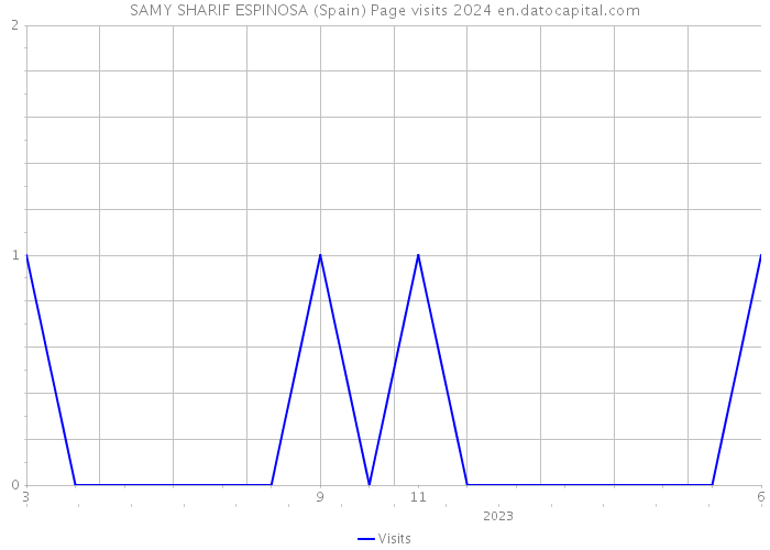 SAMY SHARIF ESPINOSA (Spain) Page visits 2024 