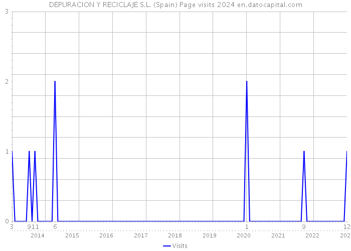 DEPURACION Y RECICLAJE S.L. (Spain) Page visits 2024 