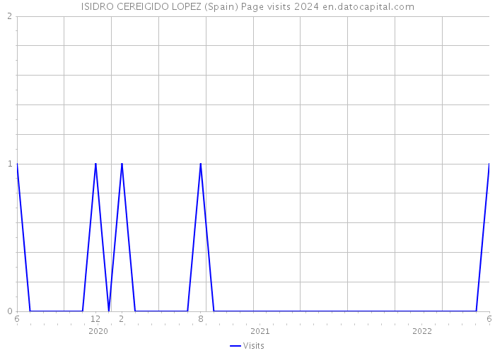 ISIDRO CEREIGIDO LOPEZ (Spain) Page visits 2024 