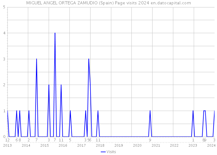 MIGUEL ANGEL ORTEGA ZAMUDIO (Spain) Page visits 2024 