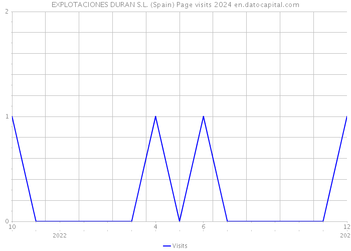 EXPLOTACIONES DURAN S.L. (Spain) Page visits 2024 