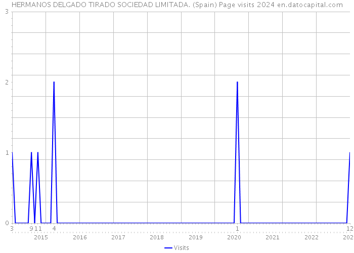 HERMANOS DELGADO TIRADO SOCIEDAD LIMITADA. (Spain) Page visits 2024 