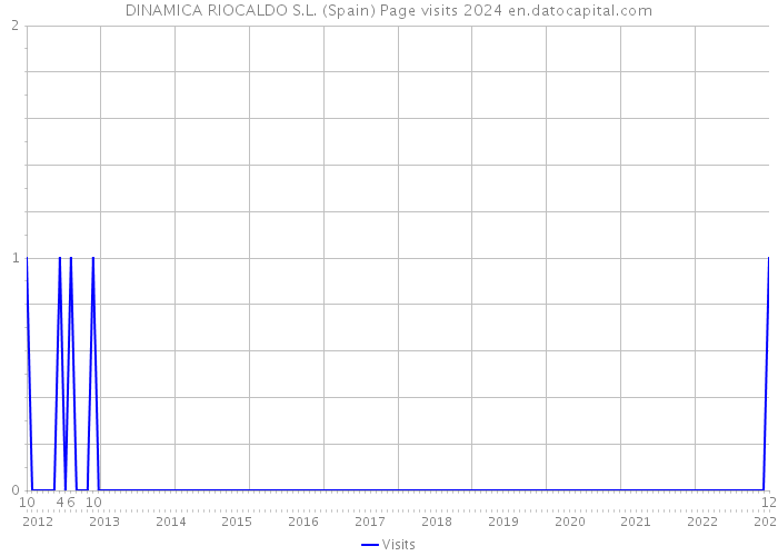 DINAMICA RIOCALDO S.L. (Spain) Page visits 2024 
