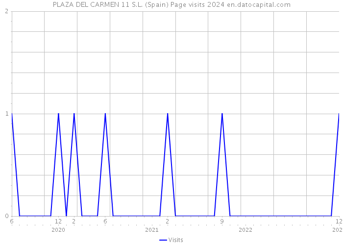 PLAZA DEL CARMEN 11 S.L. (Spain) Page visits 2024 