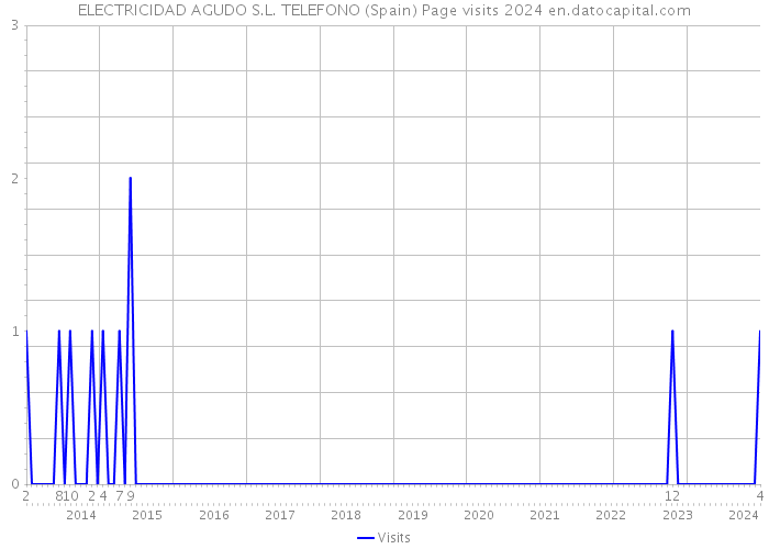 ELECTRICIDAD AGUDO S.L. TELEFONO (Spain) Page visits 2024 