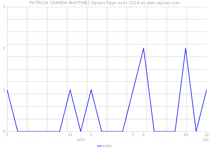 PATRICIA GRANDA MARTINEZ (Spain) Page visits 2024 