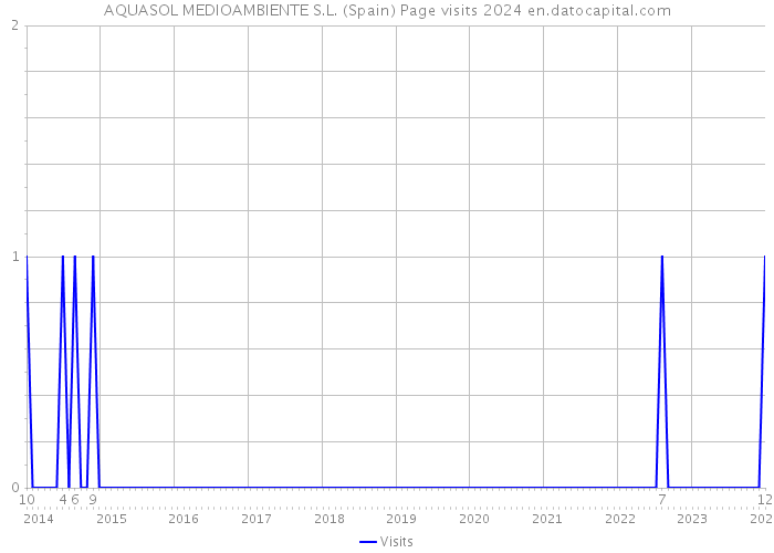 AQUASOL MEDIOAMBIENTE S.L. (Spain) Page visits 2024 
