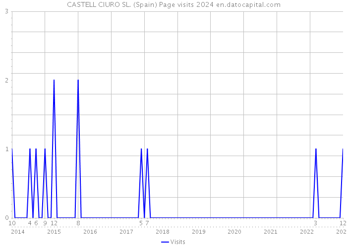 CASTELL CIURO SL. (Spain) Page visits 2024 