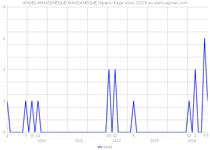 ANGEL MANZANEQUE MANZANEQUE (Spain) Page visits 2024 