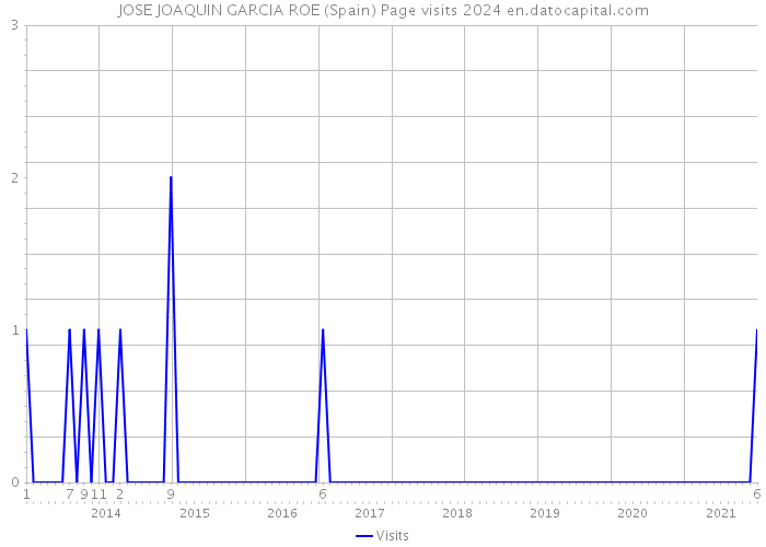 JOSE JOAQUIN GARCIA ROE (Spain) Page visits 2024 