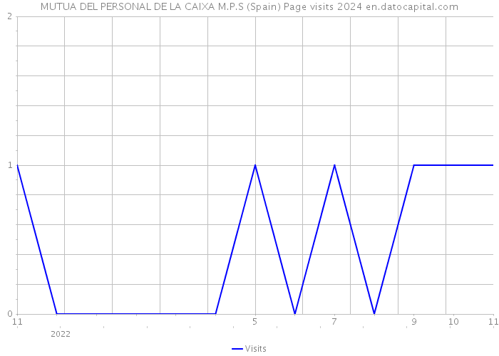 MUTUA DEL PERSONAL DE LA CAIXA M.P.S (Spain) Page visits 2024 