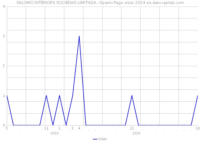 SALOMO INTERIORS SOCIEDAD LIMITADA. (Spain) Page visits 2024 