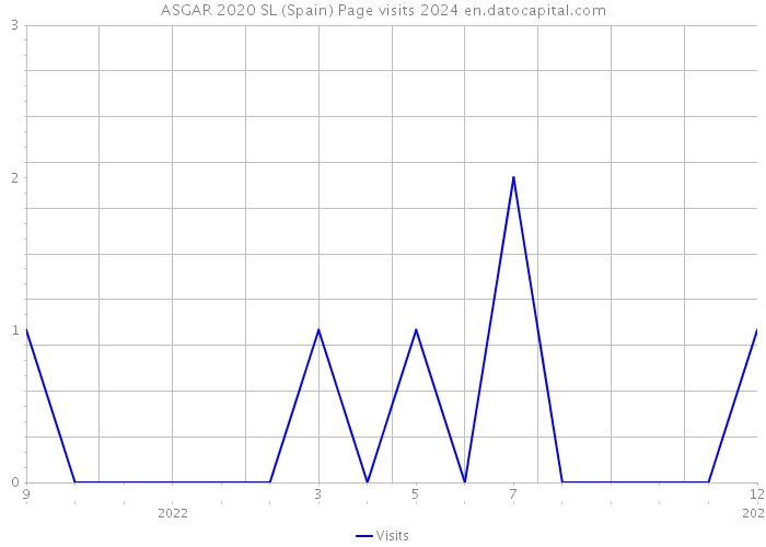 ASGAR 2020 SL (Spain) Page visits 2024 