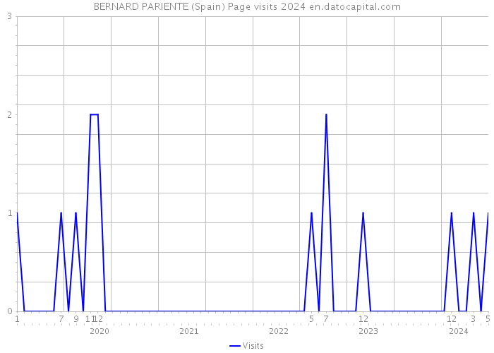 BERNARD PARIENTE (Spain) Page visits 2024 