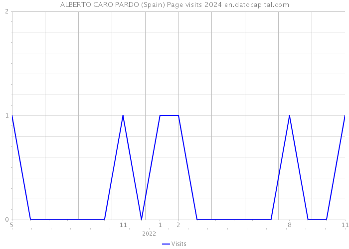 ALBERTO CARO PARDO (Spain) Page visits 2024 
