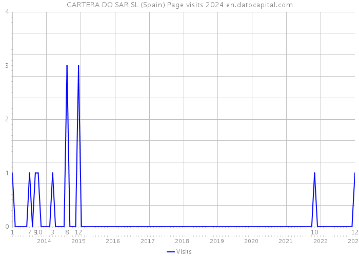 CARTERA DO SAR SL (Spain) Page visits 2024 